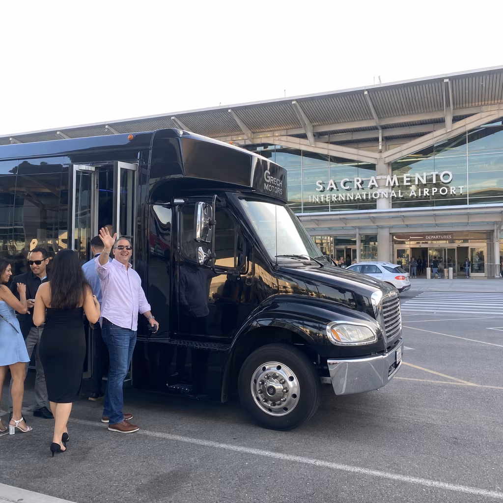 Rent a Bus to Sacramento International Airport (SMF)