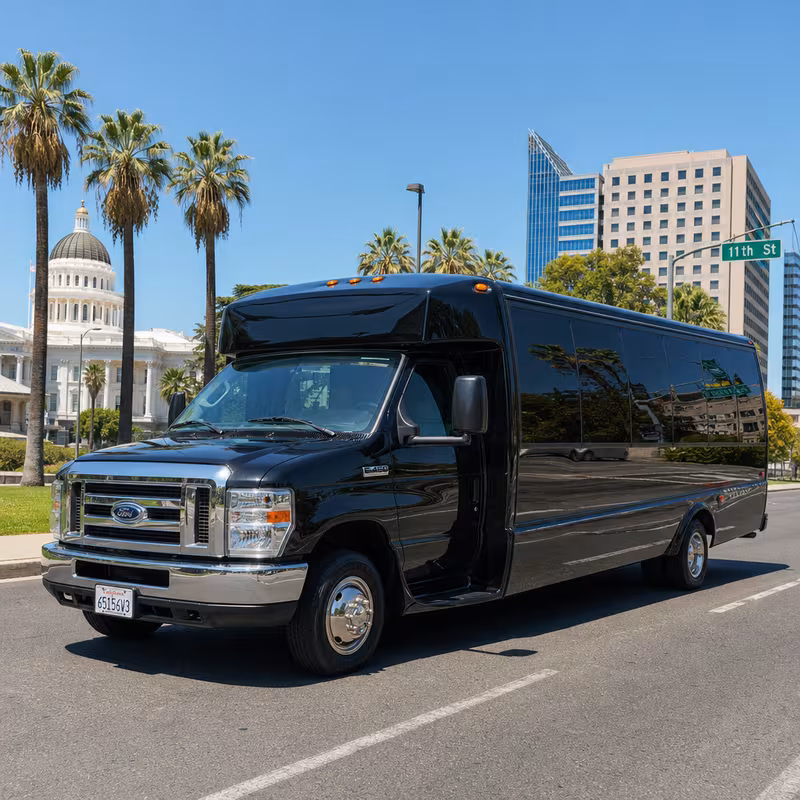 15 Passenger Party Bus Exterior