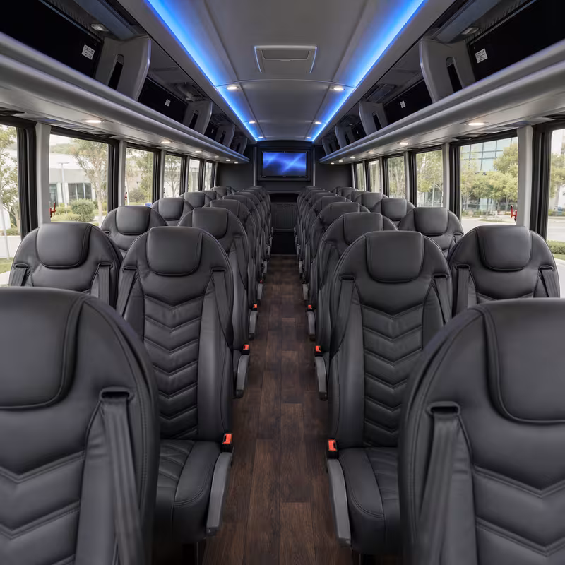 15-35 Passenger Minibus Interior