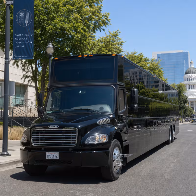 40 Passenger Party Bus Exterior