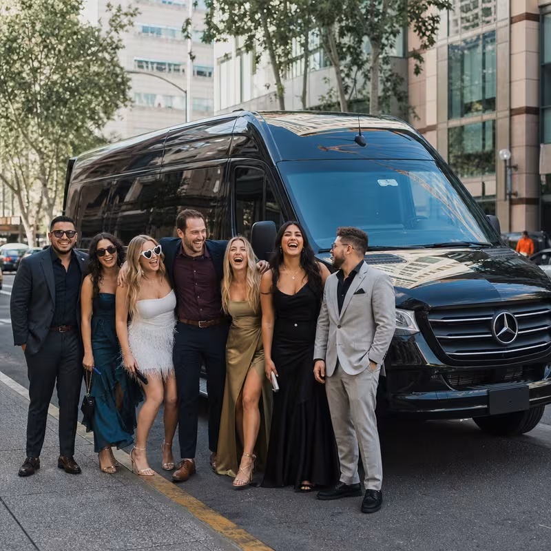 Sacramento Bachelor & Bachelorette Transportation fleet vehicle