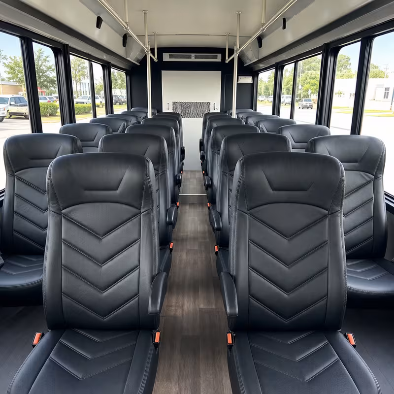 15-35 Passenger Minibus Interior