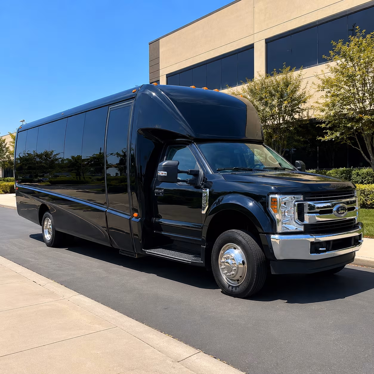 Sacramento Airport Shuttle & Transportation party bus exterior