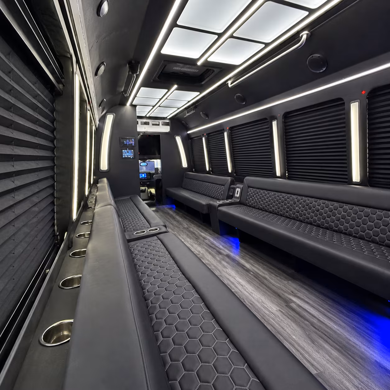 Sacramento Bachelor & Bachelorette Transportation onboard seating