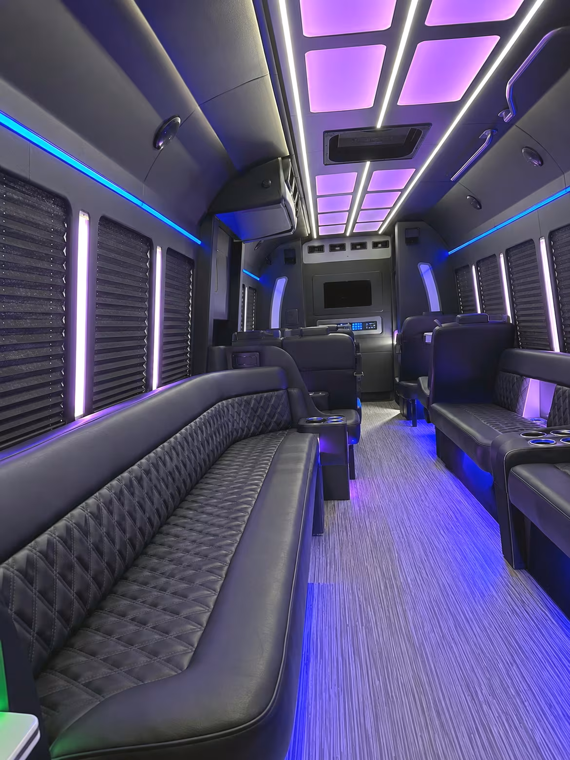 Sacramento Concert & Music Festival Transportation party bus interior