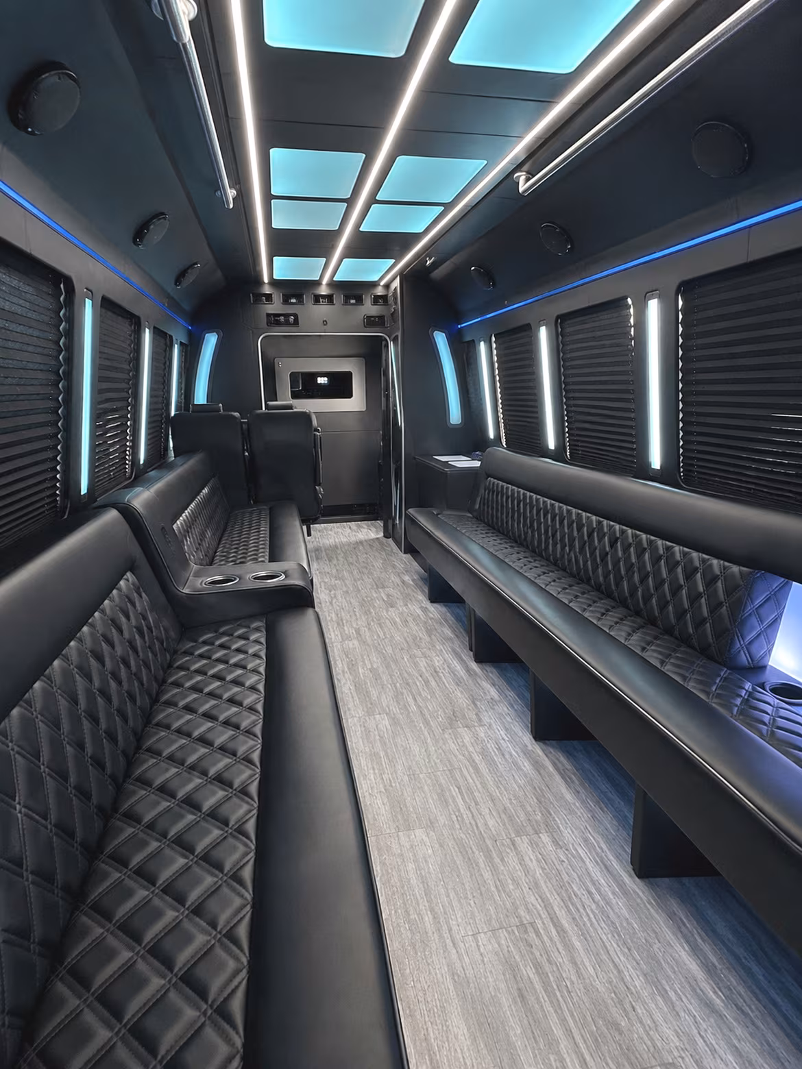 Sacramento Concert & Music Festival Transportation party bus interior