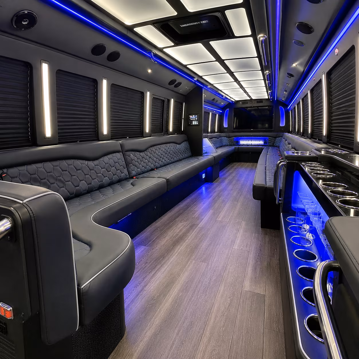 Sacramento Concert & Music Festival Transportation onboard seating