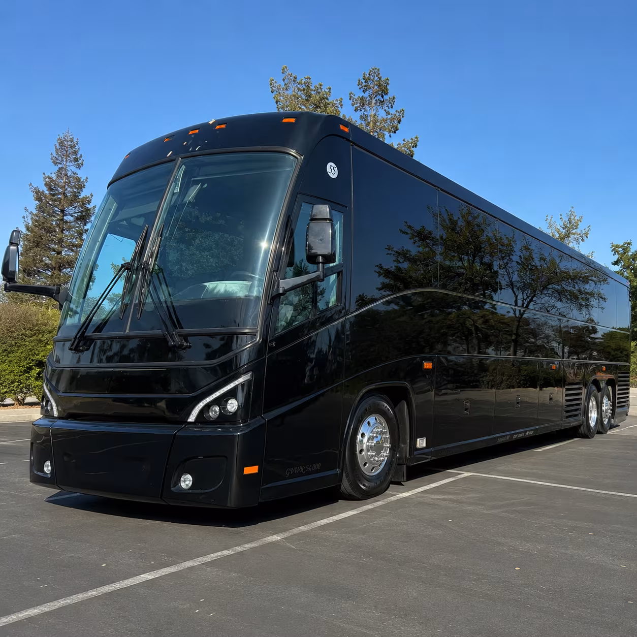 Sacramento Corporate Transportation party bus exterior