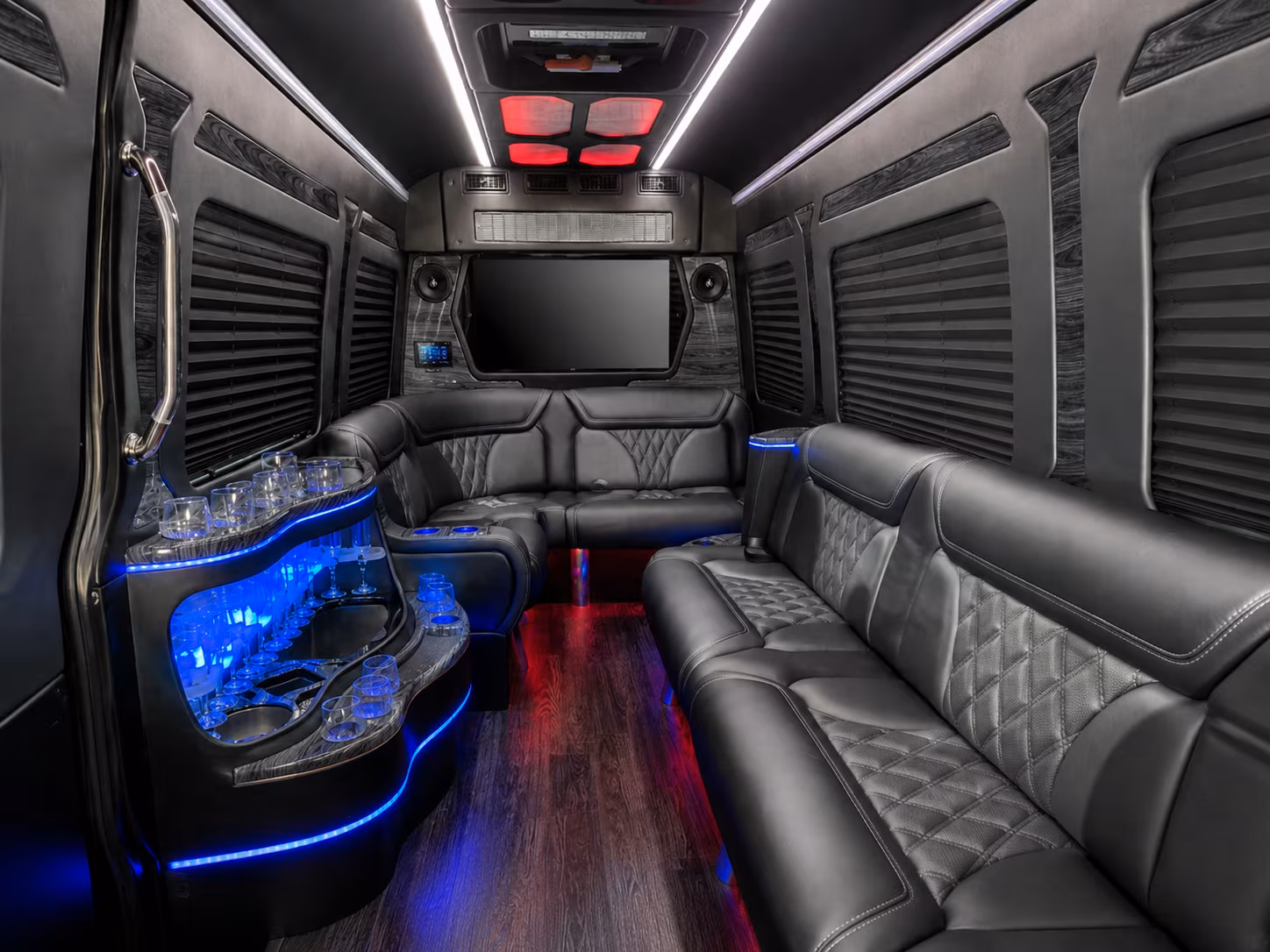 Sacramento Corporate Transportation party bus exterior