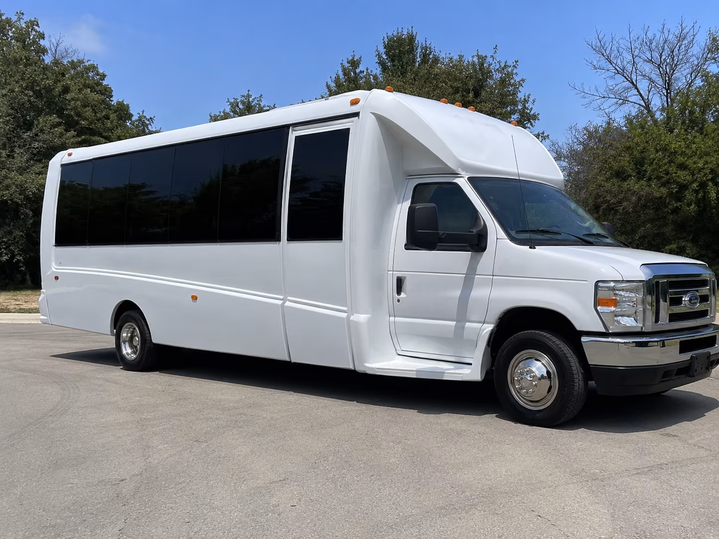 Sacramento Private Event Transportation party bus exterior