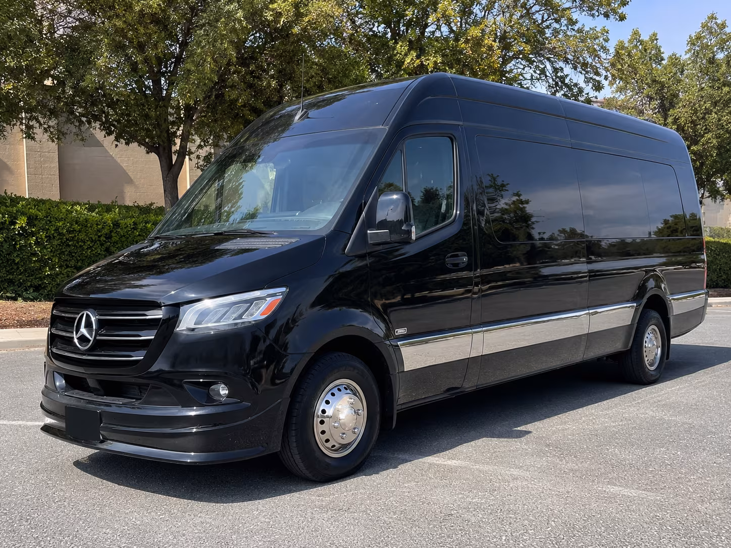 Sacramento School Event Transportation party bus exterior