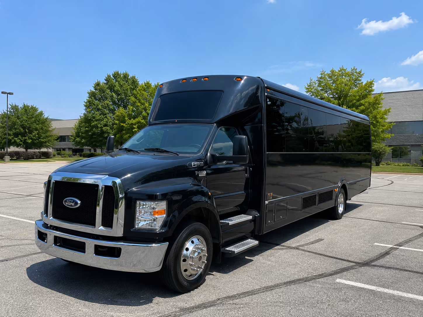 Sacramento Sporting Event Transportation party bus exterior