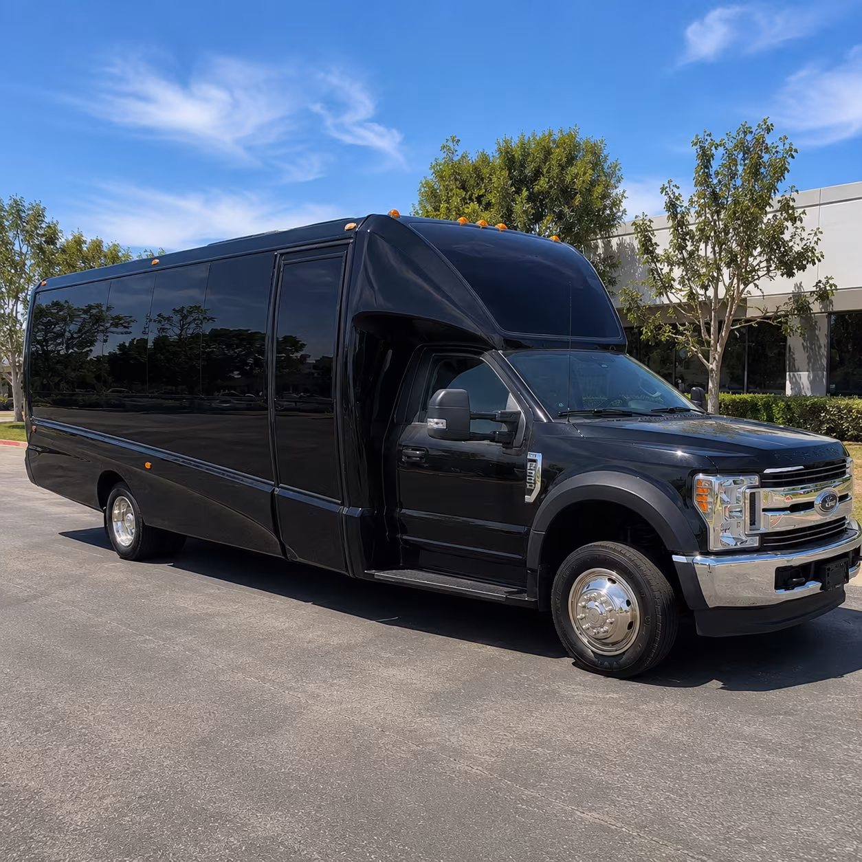 Sacramento Sporting Event Transportation party bus exterior