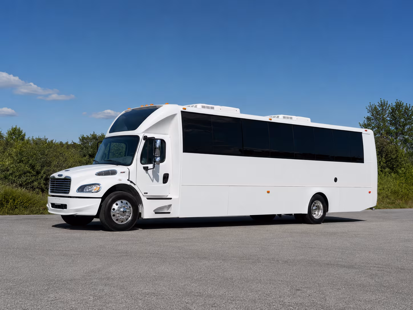 Sacramento Wedding Transportation party bus exterior
